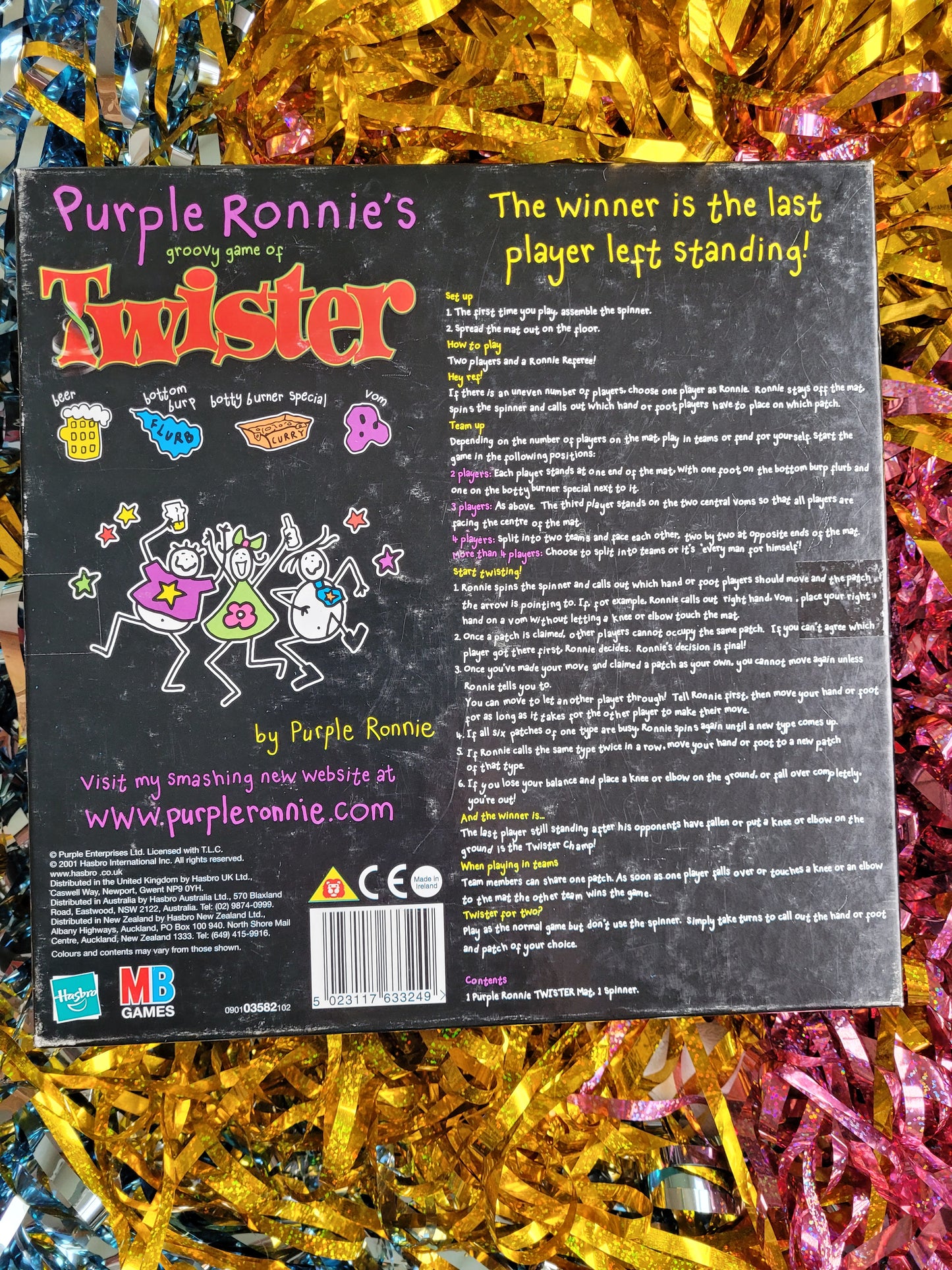 Purple Ronnie Groovy Game of Twister 2001