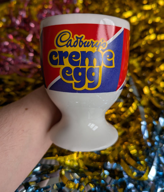 Side of the mug reads 'Cadbury's Creme Egg'